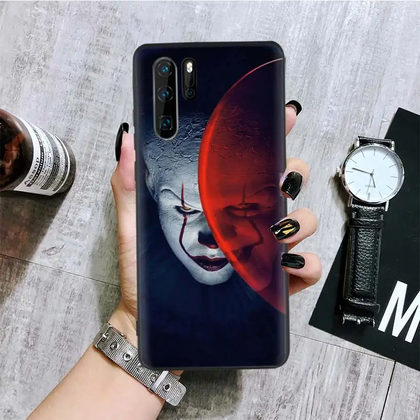 BA313-5 Pennywise Clown Black Phone Case For Huawei Mate 30 20 10 P30 P20 P10 Pro Lite P Smart Z Luxury Cover Coque Shell - Цвет: BA313-5