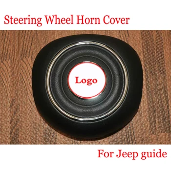 

Car Steering Wheel Horn SRS Cover For Jeep guide 2017 2018 2019 Auto Accessories Steering Wheel ABS Cover