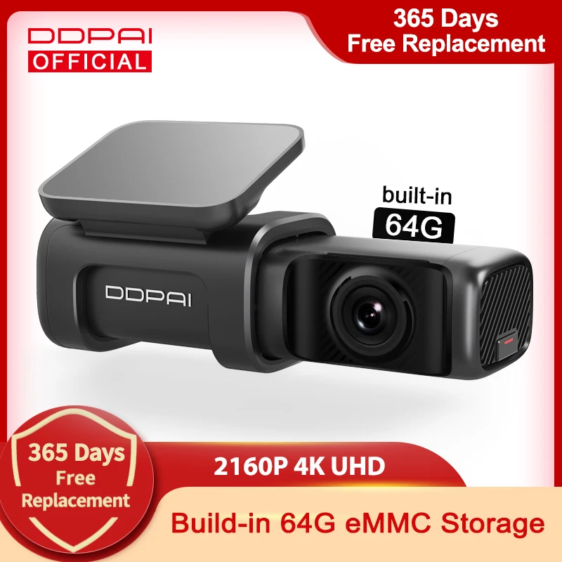DDPAI Dash Cam мини 5 UHD DVR Android автомобильный Камера 4K с встроенным Wi Fi и GPS 24 часа в сутки