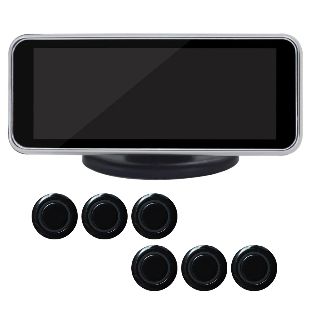

Parktronic Parking Sensor Kit Reversing Radar Intelligent Voice Visual Safety Universal With Probe LCD Digital Dual Core Backup