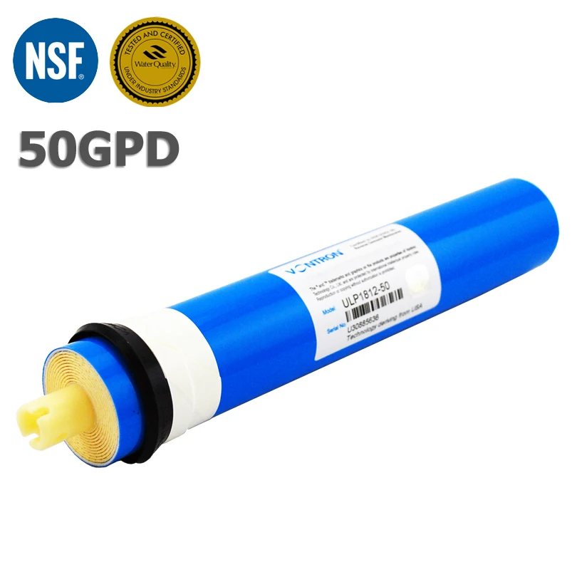 50 Gpd Membran Osmosis Terbalik ULP1812 50 Membran RO Filter Air Dapur