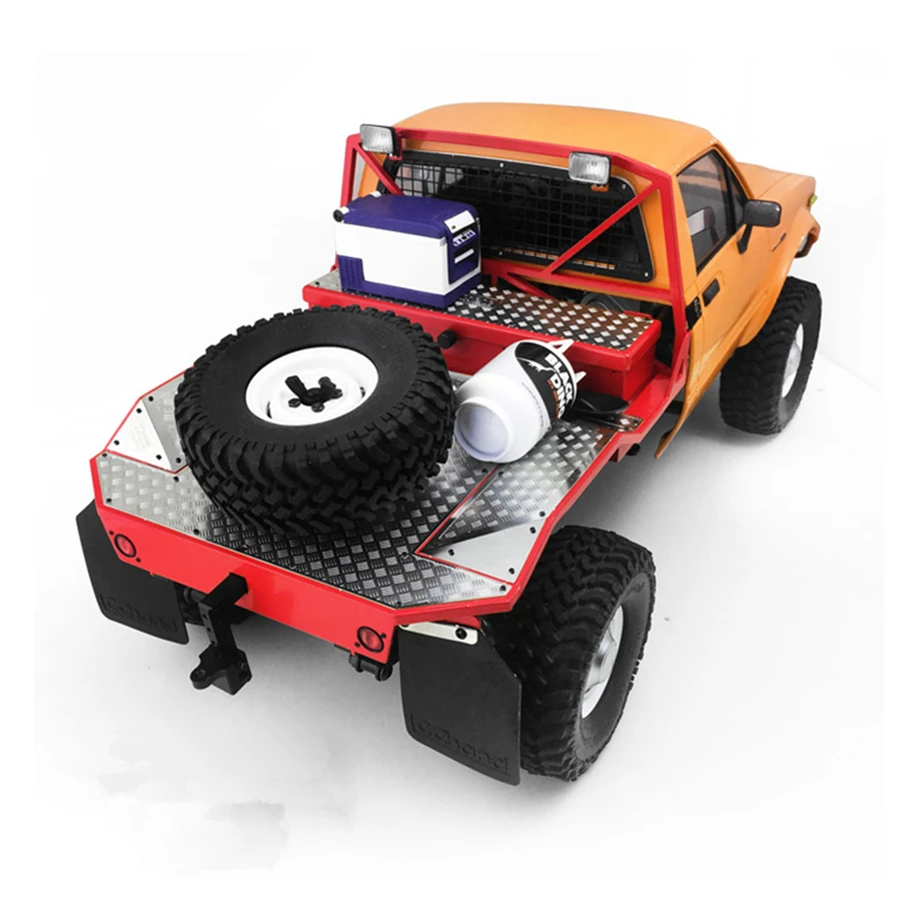 Rc автомобиль металлическое заднее ведро, пригодное для 1/10 масштаб, игрушка с дистанционным управлением 4WD TF2 Mojave Рок Гусеничный игрушки модель грузовика аксессуары для модернизации