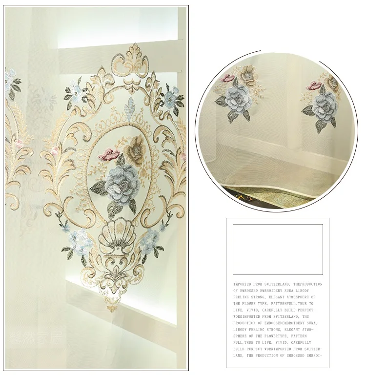 New printing flower style Window Curtains for Living Room GreenColor Window Curtains for Bedroom study Blackout Curtains