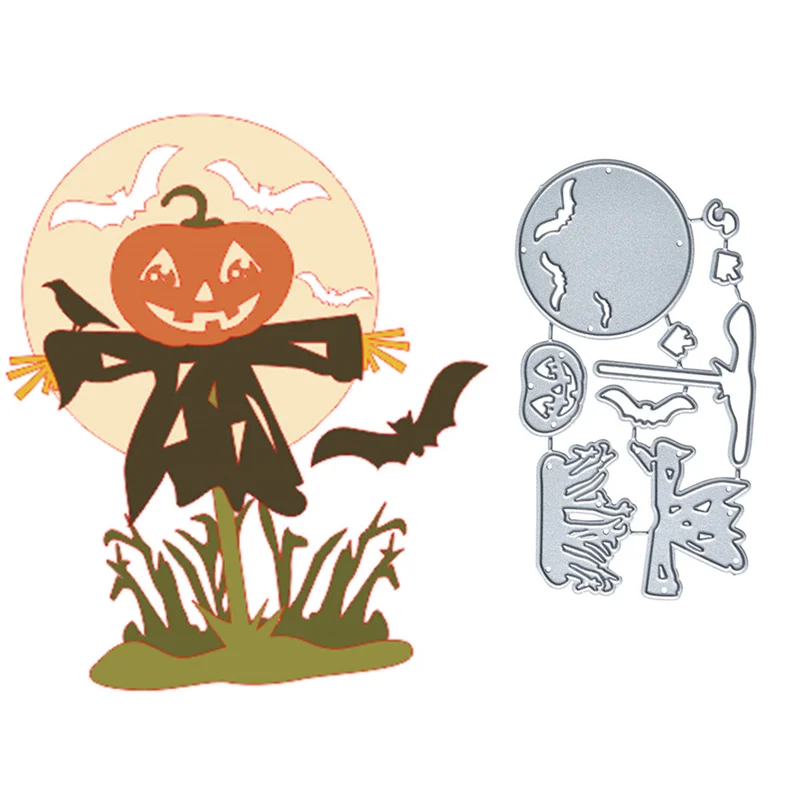 

Naifumodo Halloween Pumpkin Dies Metal Cutting Dies for Card Making Scrapbooking Embossing Cuts Stencil Craft Dies New 2019 Dies