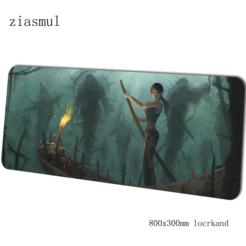 Коврик для мыши tomb raider, геймер, натуральный каучук, 800x300x3 мм, коврик для мыши notbook, игровой коврик для мыши, xl коврик для мыши, стол для компьютера, коврики для мыши - Цвет: pattern 10