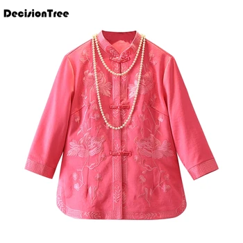 

2020 chinese cheongsam top qipao shirts oriental style hanfu blouse women qipao top tangsuit elegant vintage chinese top