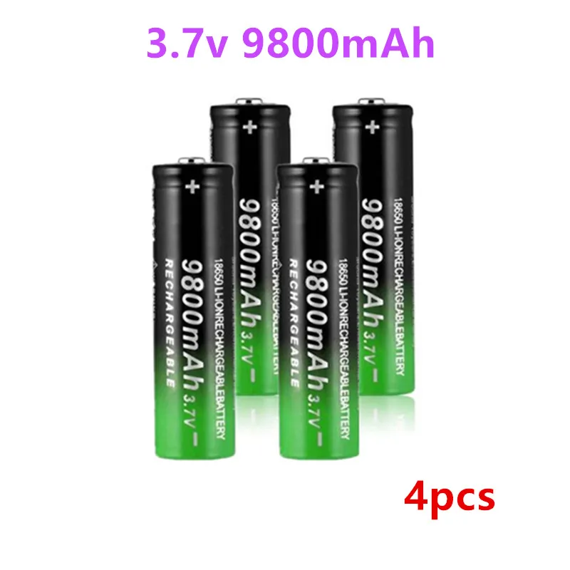 18650 Батарея высокое качество 9800mAh 3 7 V литий ионных батарей Перезаряжаемые для