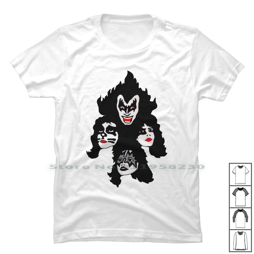 Kiss Band Road Of Tour T Shirt 100% Cotone Concert Classic Legend Music Album Tour Road Kiss Band End Bum Ban