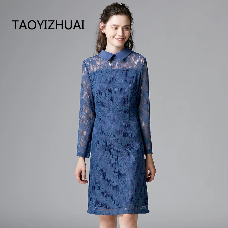 Новое поступление Осеннее винтажное Стильное женское платье TAOYIZHUAI прямое выше