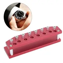Профессиональная 8 нержавеющая сталь с отверстиями для часов отвёртка Полка Подставка вешалка для хранения набор инструментов часы Ремонт аксессуаров