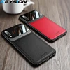 KEYSION cuir étui pour Samsung Galaxy A50 A30S A20 A70 A7 2022 miroir verre téléphone couverture arrière pour Samsung Note 10 Plus S10 9 8 ► Photo 1/6