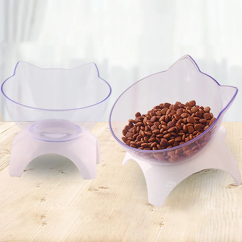 Cat Puppy Feeding Elevated Raised Cat Bowls With Stand Pet Cats Feeder