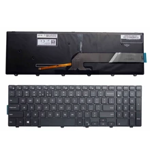 Para dell inspiron 15 5000 series 15 5551 5552 5555 5558 5559 7559 teclado eua layout cor preta com teclado retroiluminado