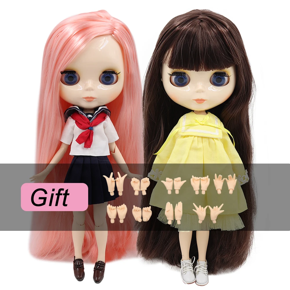 Ледяная кукла DBS Blyth шарнирная bjd игрушка шарнирное тело белая кожа блестящее лицо