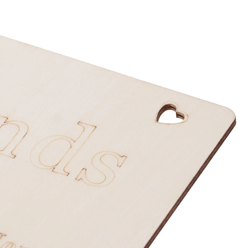 Деревянный календарь День рождения напоминание доска DIY дома Настенный декор E65B