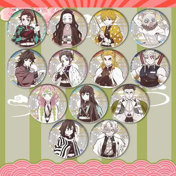 

Cartoon Demon Slayer Brooch Pins Brand New Styel Kimetsu No Yaiba Brooches Lovely Fan's Gift