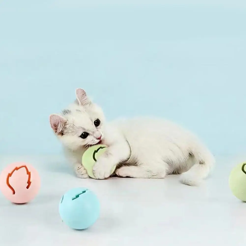 3 шт./компл. игрушка для кота мяч мигающий колокольчик шар интерактивная игрушка животное нетоксичные и экологически чистые материалы тренировки игрушки