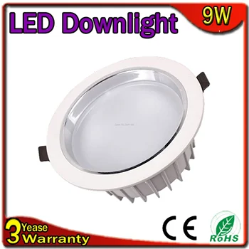 

10PCS/Lot Samsung Chip 3 Years Warranty 9W LED Down Light Dimmable LED Downlight Recessed Ceiling Bulb Spot Bedroom Kitchen