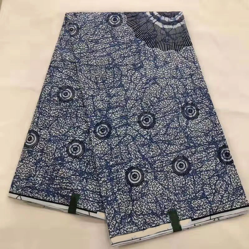 

High quality Veritable wax print fabrics 100% cotton 6 yards African JAVA wax fabric for woman Casual dress!OT-4436