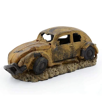 

Aquarium Resin Decoration, Imitating Car Waste Bubble Stone Oxygen Pump Fish Tank Landscape Decoration