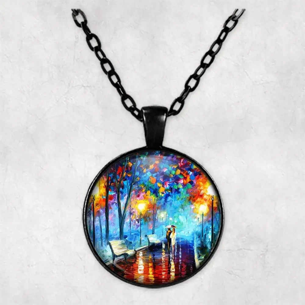 

Vincent Van Gogh Personalised Photo Necklace Picture Jewelry necklaces pendants Circle Photo Locket Memorial Photo Gift
