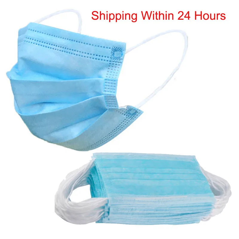 

Mouth Protective Face Mask Anti-Haze Fog PM2.5 3 Layers Hygiene Dustproof Safety Dustproof NonWoven Earloop Disposable Dust Mask