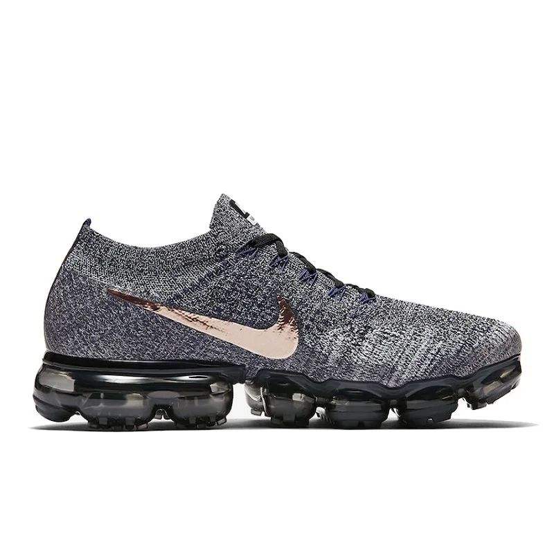 Оригинальные мужские кроссовки Nike Air VaporMax Flyknit противоударные прочные нескользящие кроссовки для бега легкие удобные 849558 для отдыха