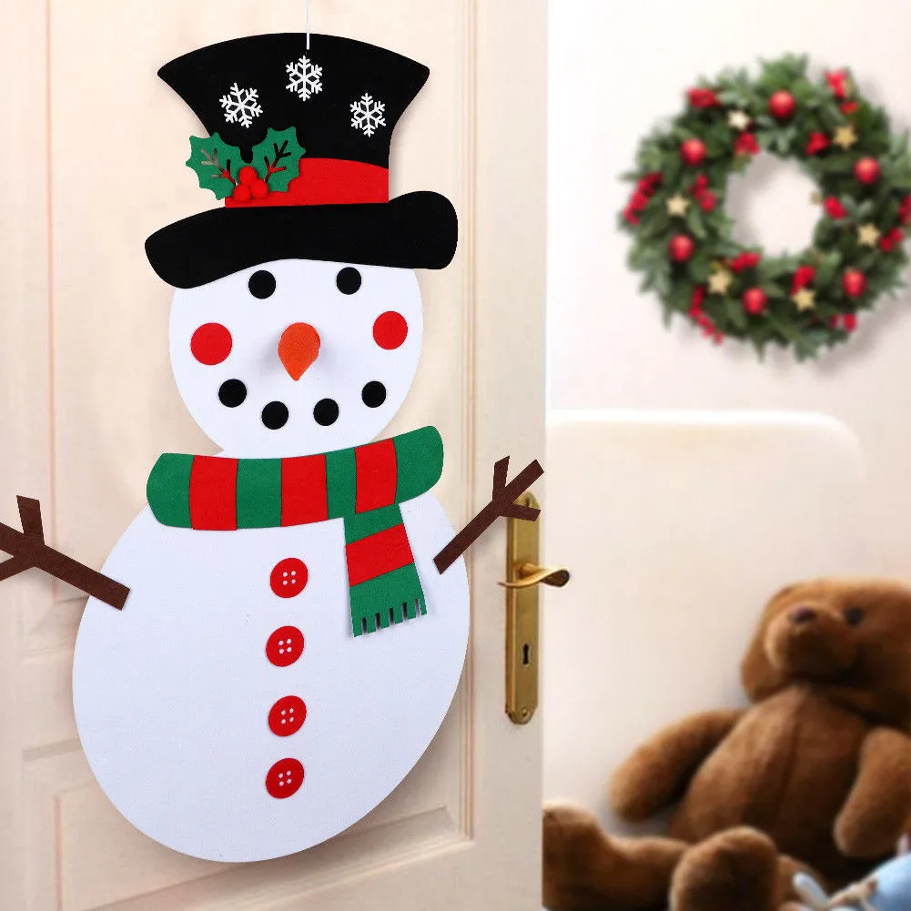 2019Top DIY трехмерная фетровая ткань Рождественская елка большие рождественские подвесные рождественские украшения для подарков для дома Navidad