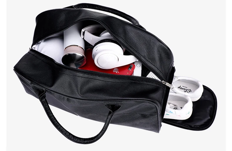 ПУ кожаные, для спортзала сумка Водонепроницаемость Для женщин спортивная сумка для обуви большой Для мужчин Путешествия тренировочная сумка TA Sac De Sport Gymtas XA213D