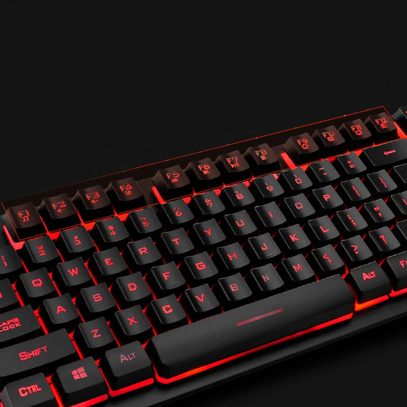 HOT Gaming Keyboard Mouse Headsets Mouse Pad Set 1600DPI Waterproof Illuminated BUS66