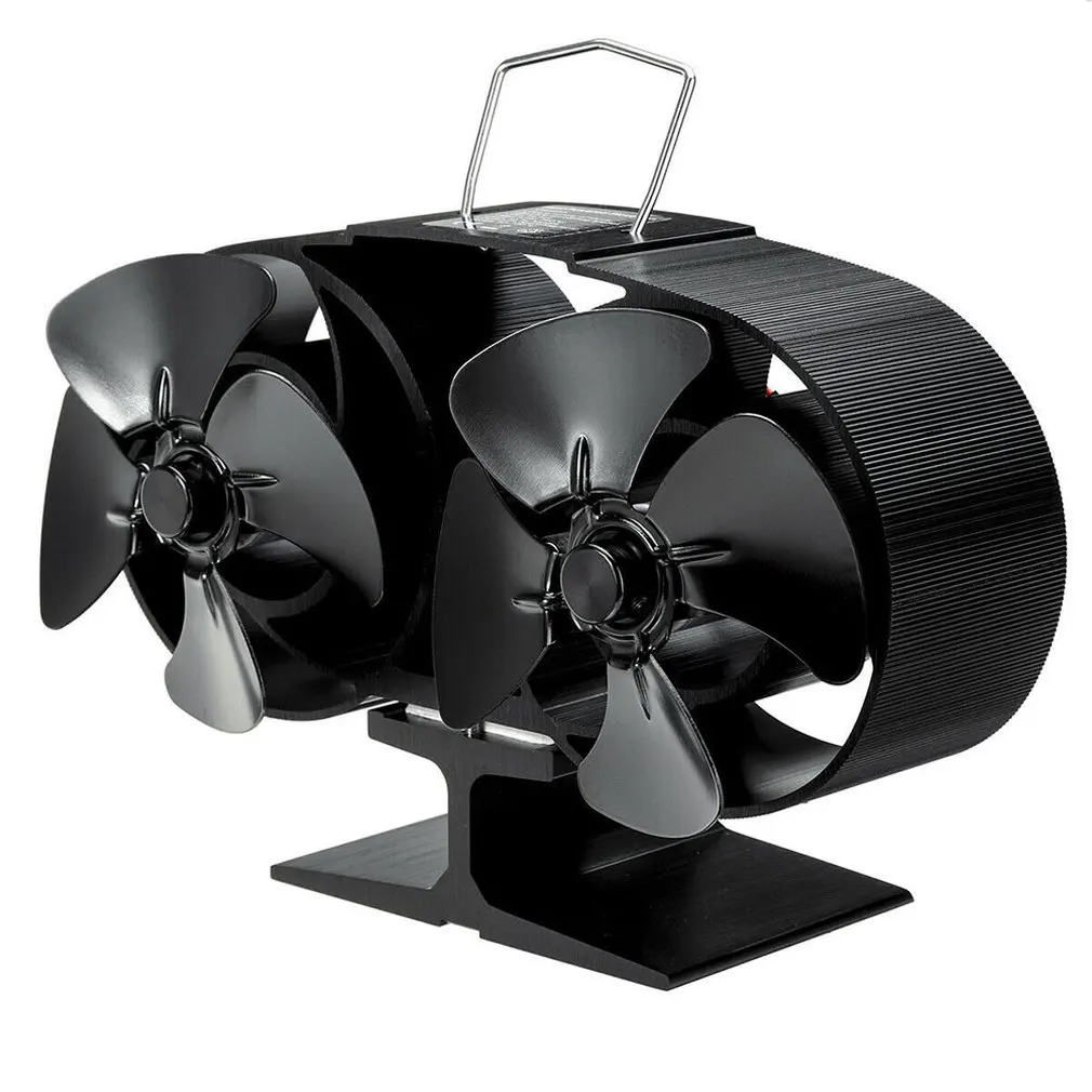 

European Simple Stove Top Fan 8 Blade Fireplace Thermodynamic Ecological Wood Log Burning Fire Burner