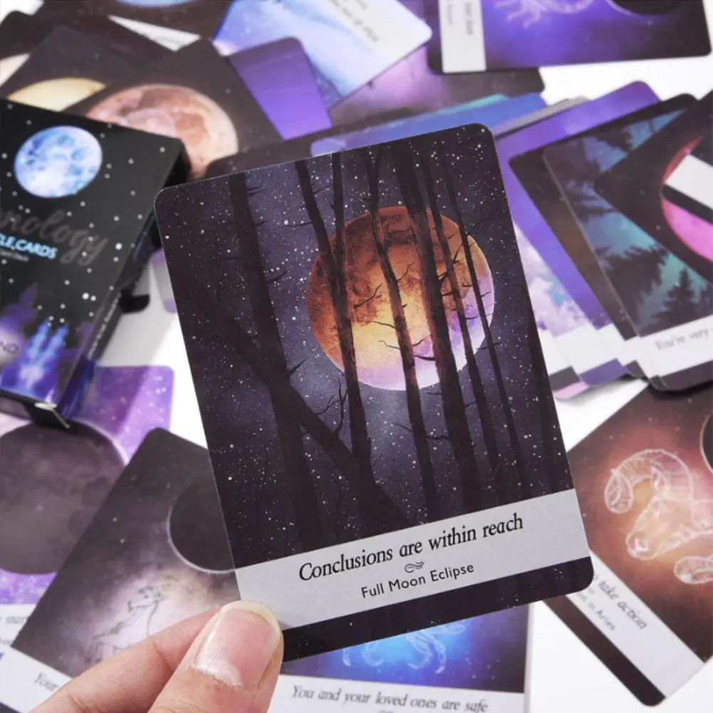 44pcs/ Set Moonology Oracle Cards Magical Tarot Cards Party Entertainment Desk Game Cards With Engl