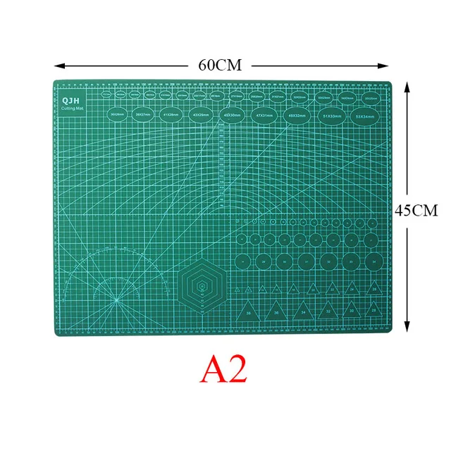 A2 PVC cutting mat QJH профессиональный ручной работы набор инструментов для рукоделия из кожи набор ниток шило вощеный наперсток набор для ручного шитья штамповка DIY Набор инструментов - Цвет: A2 PVC cutting mat