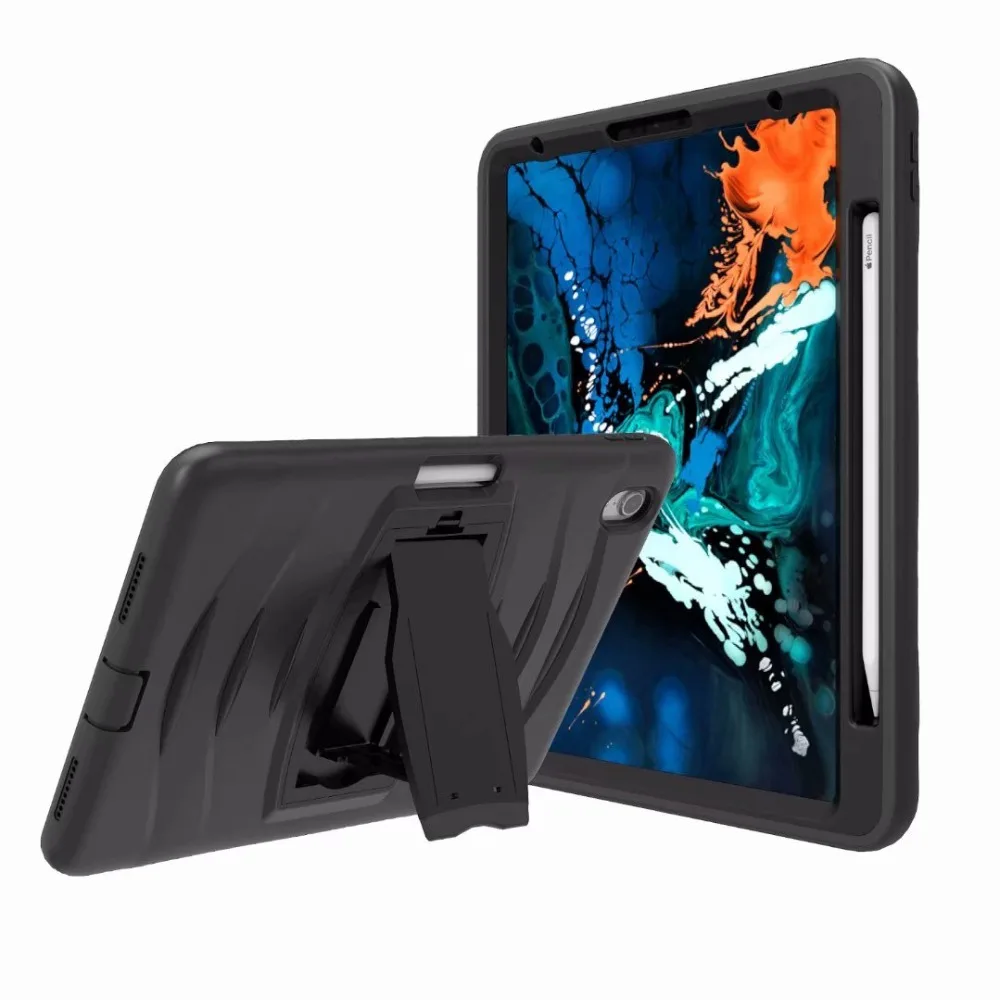 Для iPad Pro 12,9 выпущенный планшет A1870 A1895 A003 A2014 чехол противоударный сверхпрочный безопасный силиконовый чехол для ПК с карандашом