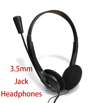 

Hot Sale Professional 3.5mm Jack Round Hole Headsets Customer Service Phone Service Gaming Headphones with Microphones Earphones