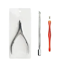 3 шт./компл. дизайн ногтей Маникюрный Инструмент для накладывания лака для ногтей инструменты для ногтей ножницы для кутикулы Инструмент Ложка Толкатель для Удаления Резак Триммер для стрижки волос