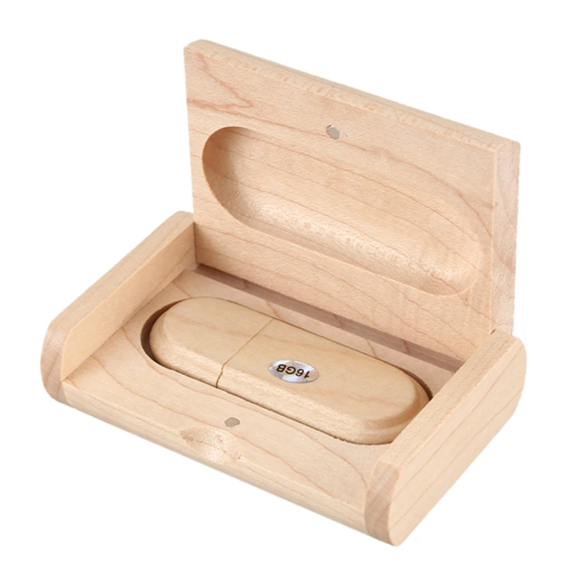 

Wooden USB 2.0 Drive Memory Flash Stick Pen Storage U Disk with Wood Case Capacity:16G