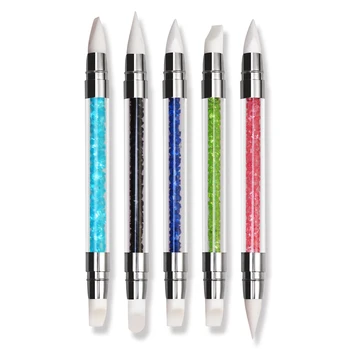 

5Pcs/Lot Nail Dual Tip Brush Picker Pencil Nail Art Dotting Pen Pedicure Nail Art Tools