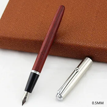 

High Quality Jinhao 51A Vintage Wood Fountain Pen 0.5mm 0.38mm Fine Nib Calligraphy Pens School Office Supplies Caneta