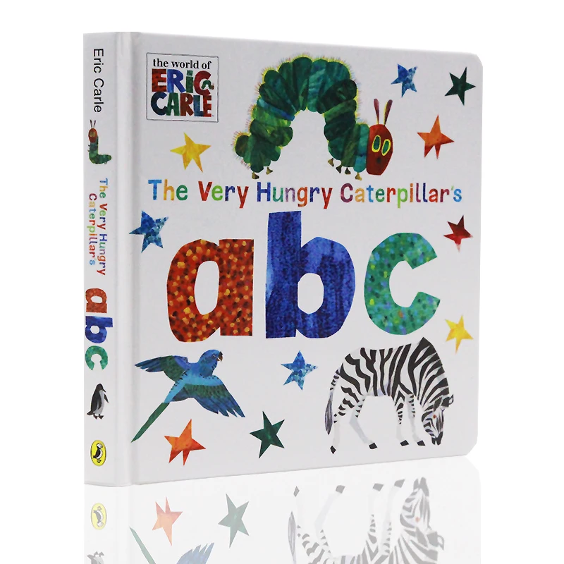 

The Very Hungry Caterpillar's ABC By Eric Carle English Language Reading Card Board Books for Kids Learning Toy