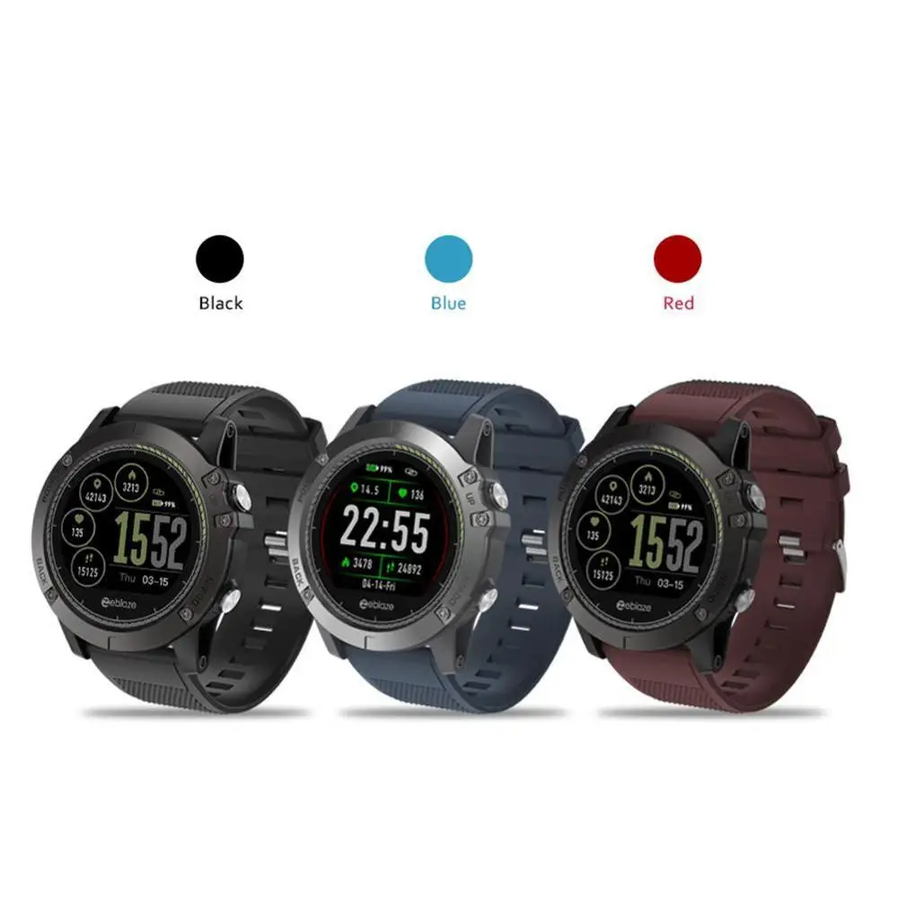 Zeblaze HR Smart Watch Sport IP67 Long Standby 24h Android All-day Tracking Heart Algorithm Heart Activity Rate Rate IOS I4W3