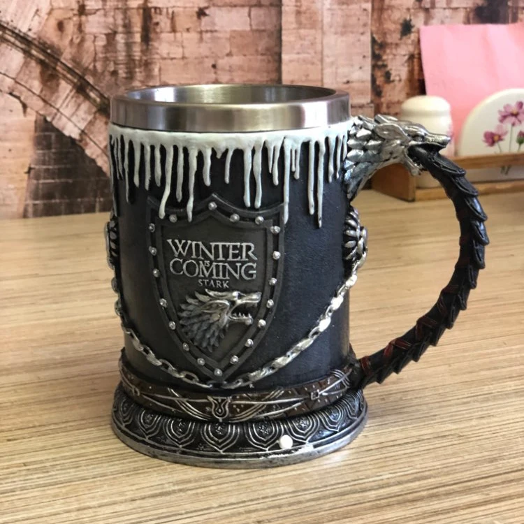 Игра престолов кружка Tankard Nemesis Now House Stark Кружка пивная кофе питейная посуда кружки 500 мл лучший подарок для фанатов