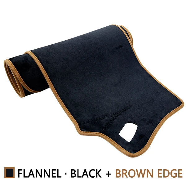 Flannel Brown Edge Для Mercedes Benz E-Class W212 Противоскользящий коврик на приборную панель солнцезащитный коврик аксессуары E-Klasse E200 E250 E300 E220d AMG - Название цвета: Flannel Brown Edge