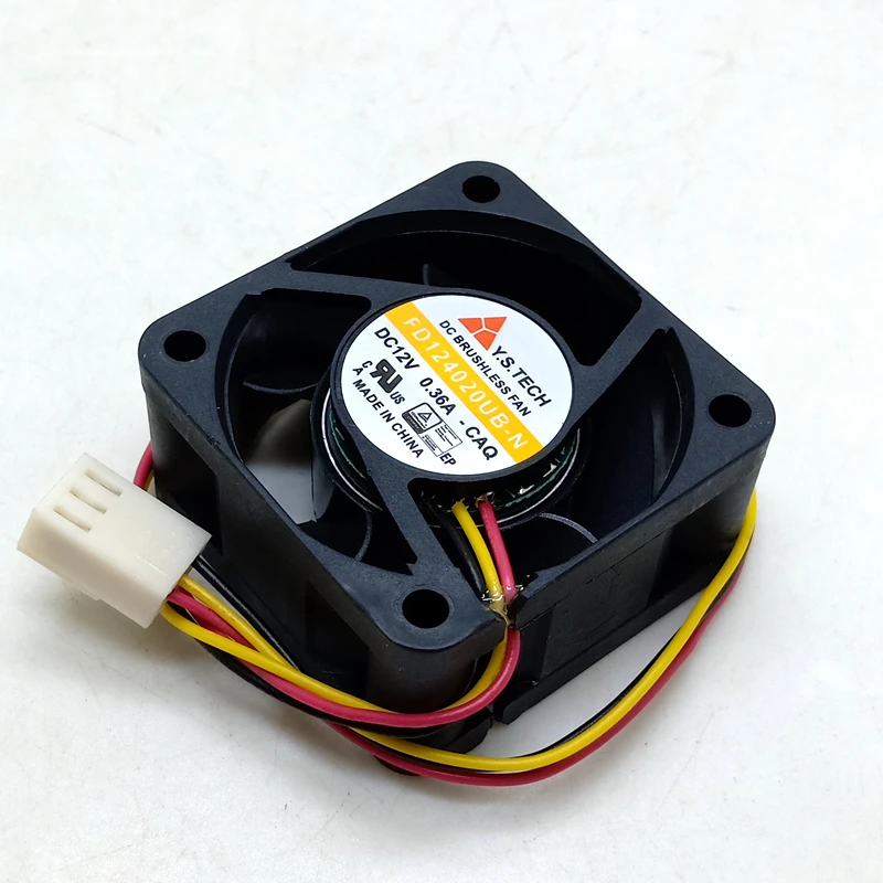 

Вентилятор охлаждения для Y.S tech FD124020UB-N, 4020, 12 В, 0,36 А, 3 провода, 40x40x20 мм