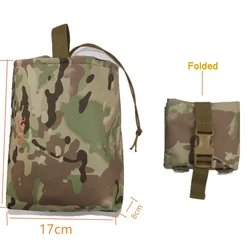 Bolsa táctica plegable Molle, Accesorio militar EDC para revistas, caza, Airsoft, recuperación, Mag