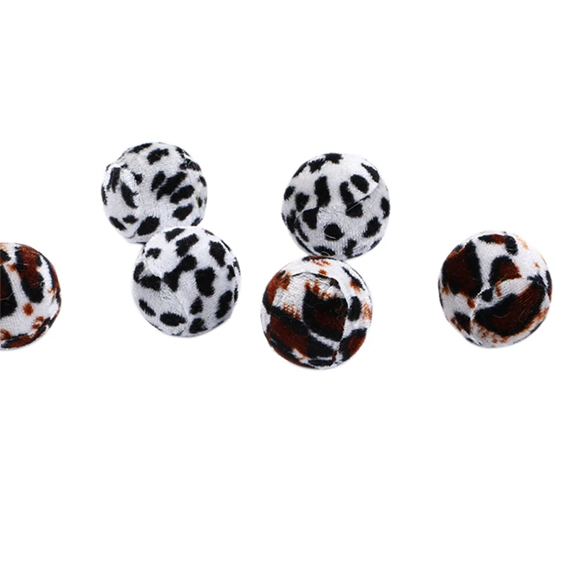 10 шт./лот Leopard Patch Ball Zebra мягкие игрушки для кошек мяч игрушечный мяч для питомца теннисный мяч короткий плюшевый Интерактивная забавная игрушка H1 x
