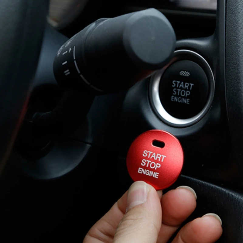 Замена кнопки двигателя крышка Стоп ключ для Mazda 3 BM BN6 GJ1 GL CX4 CX5 Универсальный 77UE
