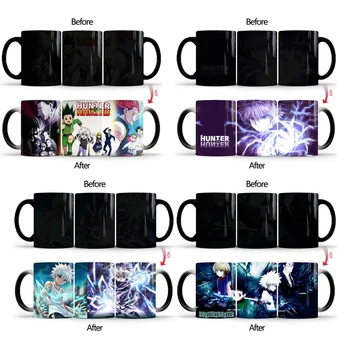 

1Pcs New 350mL Hunter X Hunter Mugs Cup Changing Color Magic Mugs Heat Sensitive Tea Milk Cups Coffee Mug Best Gifts for Friends