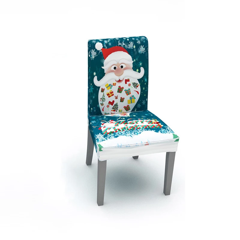 1pcs chair cover 300 см, Рождественское украшение, скатерть, чехол на стул, набор для дома, обеденный стол с рождеством, Natal Navidad, Новогоднее украшение - Цвет: 1pcs chair cover
