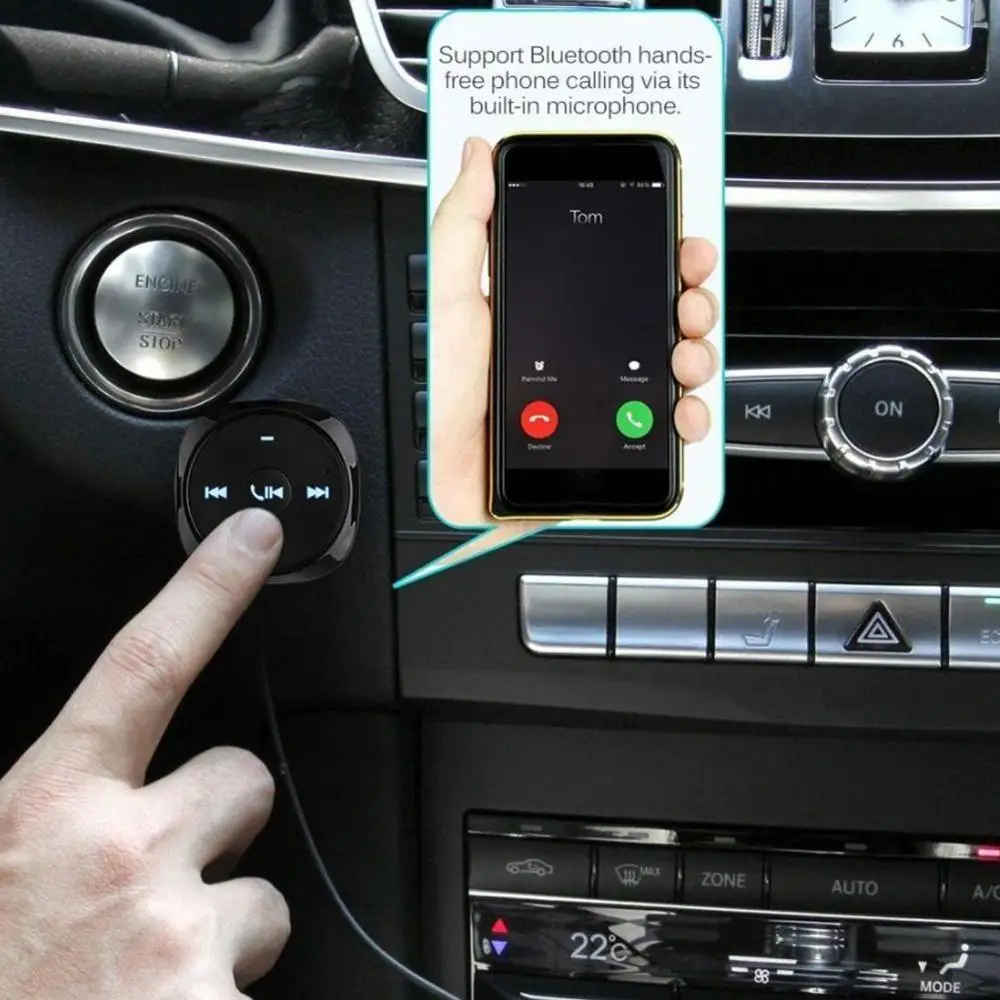 Draadloze Bluetooth автомобильный комплект MP3 Speler 3,5 мм AUX аудио Muziek Ontvanger адаптер Ondersteuning USB uitang